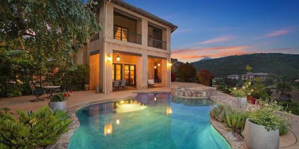 beautiful house in Poway with for sale sign